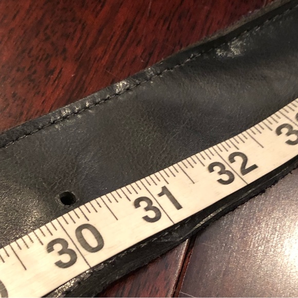 Vintage Circa 80s Leather and Elastic Belt - Picture 10 of 11